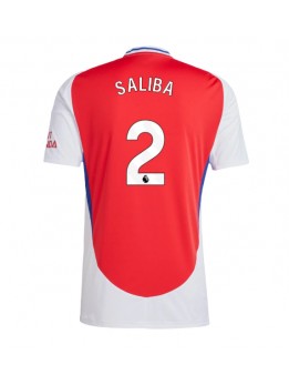 Billige Arsenal William Saliba #2 Hjemmedrakt 2024-25 Kortermet